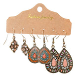 Geometric retro court earrings