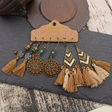 Geometric retro court earrings