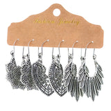 Geometric retro court earrings