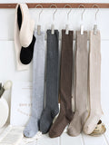 momentlover Casual Skinny Solid Color Stockings Accessories