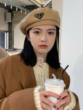 Momentlover 3 Colors Vintage Solid Color Woolen Beret Hat