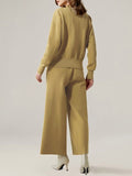 Momentlover Long Sleeves Asymmetric Buttoned Notched Collar Cardigan Tops