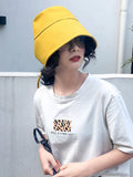 Momentlover Going Out Solid Color Sun Protection Fisherman Hat
