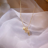 WHOLESALE copper micro-inlaid zircon cute necklace