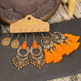 Drop-shaped Bohemian retro earrings