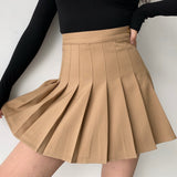 themeisles - Khaki Tennis Skirt ~ HANDMADE