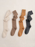 momentlover Casual Skinny Leg Solid Color Stockings Accessories