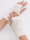 momentlover Simple 9 Colors Jacquard Knitting Gloves