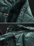 Momentlover Original Solid Hooded Cotton-Padded Coat