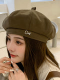 Momentlover Rhine Stones Dome Beret Hat