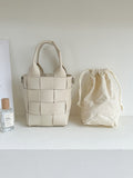Momentlover Woven Solid Color Handbags Crossbody Bags