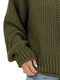 Momentlover Turtleneck Dropped Shoulder Sweater