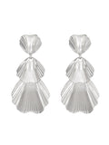Momentlover Solid Color Geometric Drop Earrings