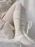 momentlover Casual Solid Color Leg Warmers Accessories