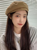 Momentlover Casual Simple Woolen 5 Colors Beret Hat