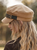 Momentlover Artistic Retro Vinage Chains Beret Hats&Caps