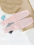 momentlover Solid Color Ice Silk Loose Sun Protection Sleevelet