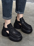 Momentlover Closed-Toe Sandals Platform Shoes