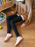 momentlover Casual Skinny Leg Solid Color Leg Warmers Accessories