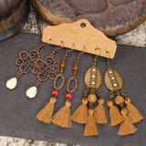 Drop-shaped Bohemian retro earrings