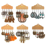 Drop-shaped Bohemian retro earrings