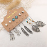 Love hollow half-round earrings