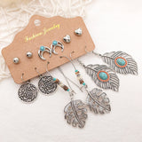 Love hollow half-round earrings
