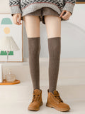 momentlover Casual Keep Warm Solid Color Leg Warmers Accessories
