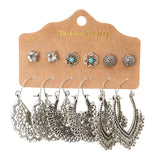 Love hollow half-round earrings