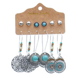 Love hollow half-round earrings