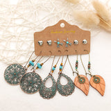 Love hollow half-round earrings