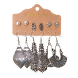 Love hollow half-round earrings