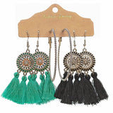 Bohemian tassel earrings