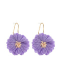 Momentlover Flower Shape Drop Earrings