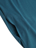 Momentlover Casual Loose 4 Colors High-Neck Long Sleeves Maxi Dress