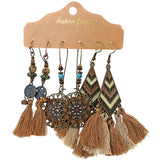 Bohemian fringed earrings