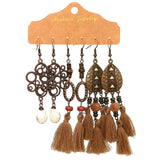 Bohemian fringed earrings