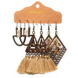 Bohemian fringed earrings