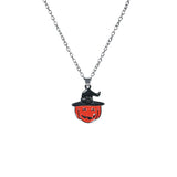 Skull bat pumpkin head earrings