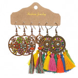 Bohemian fringed earrings