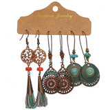 Bohemian fringed earrings