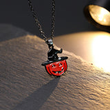 Skull bat pumpkin head earrings