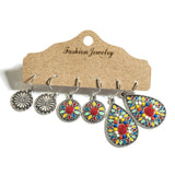 Bohemian oil drop earrings