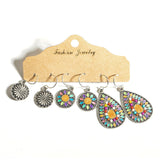 Bohemian oil drop earrings