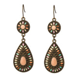 Bohemian oil drop earrings