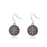 Bohemian oil drop earrings