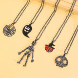 Skull bat pumpkin head earrings