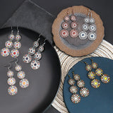 Bohemian oil drop earrings