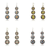 Fashion multi-layer round earrings