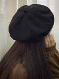 Momentlover Casual Simple Woolen 5 Colors Beret Hat